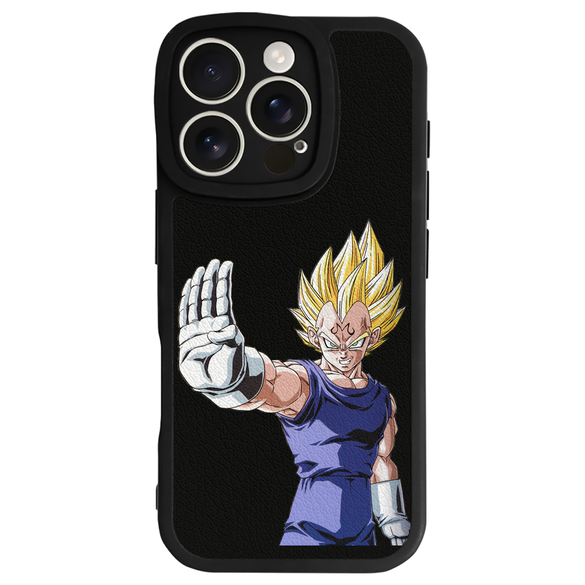 （画像用） ドラゴンボール ベジータ四世（Bejīta Yonsei）DRAGON BALL Vegeta IV 【iPhone 16シリーズ対応】シリコンスマホケース（レザー調） 材質：シリコン
